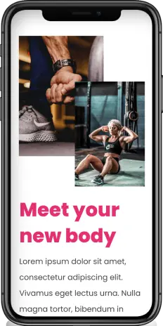 image of a gym app on your phone