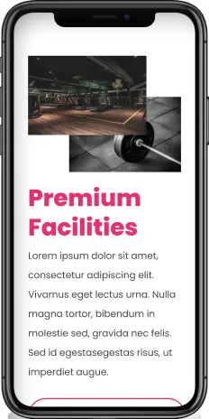 image of a gym app on your phone